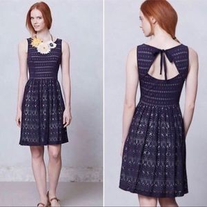 Anthropologie PostMark Eyelet Sunstream Dress